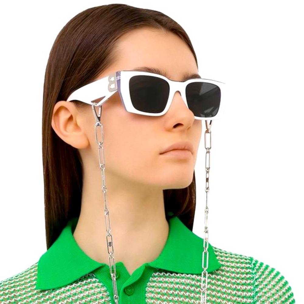 BURBERRY POPPY BE4336 WITH CHAIN SUNGLASSES white women men unisex be4336
